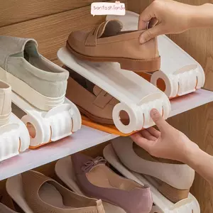 Dụng cụ sắp xếp khe cắm giày ITRUMPET, Giá đỡ giày hai lớp tiết kiệm không gian, Tổ chức sắp xếp giày có thể điều chỉnh