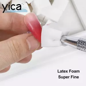 Miếng bọt biển móng tay YICA, Miếng bọt biển móng tay mềm 4 móng vuốt đa chức năng Miếng bọt biển móng tay nghệ thuật, Miếng bọt biển Mini Miếng bọt biển móng tay có thể tái sử dụng Dụng cụ kẹp móng tay màu trắng Trang trí móng tay Grabber