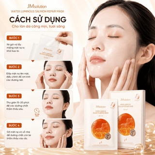 [FreeShip] Mặt Nạ Trứng Cá Hồi JM Solution Water Luminous Salmon Repair Mask 40ml Heri Skin