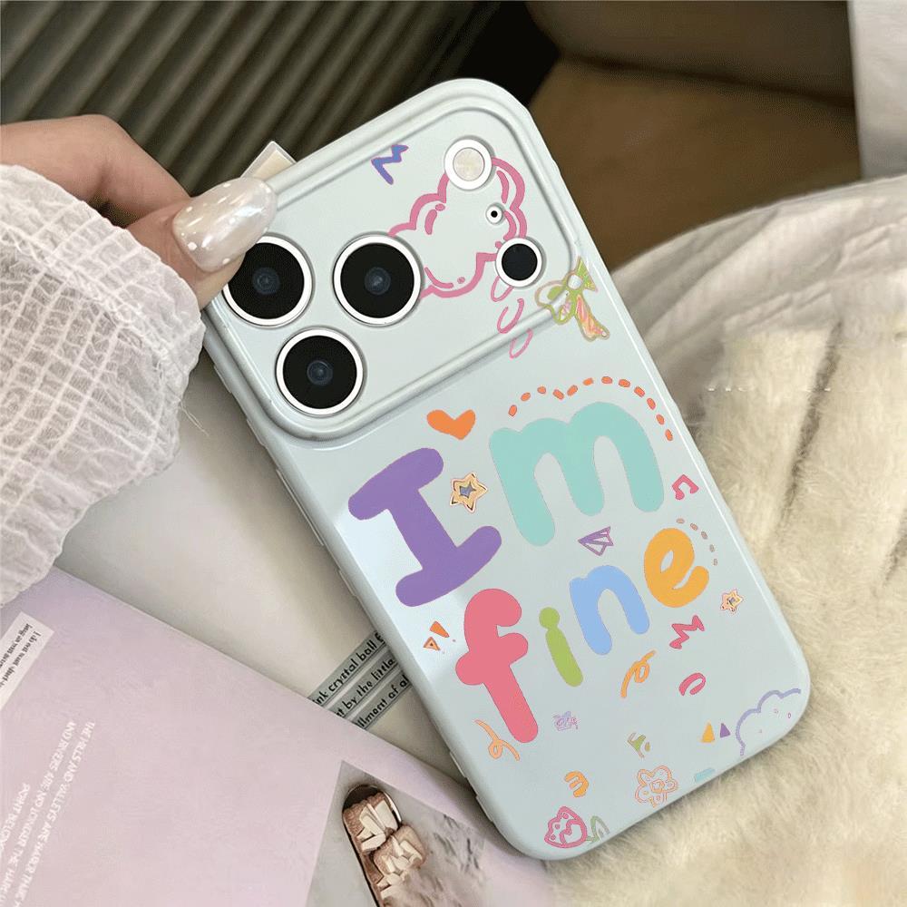 I'm fine từ màu sắc cho trường hợp iPhone 17promax 161514plus soft case 1311211