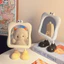 Đáng Yêu Wink Mắt Chân To Đứng Gương Trang Điểm Kawaii Pastel Màu Để Bàn Gương Mỹ Phẩm Dễ Thương Để Bàn Trang Trí Gương