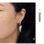 Shuling Vàng Mờ Titan Thép Vòng Bông Tai Cát Unisex Trang Sức