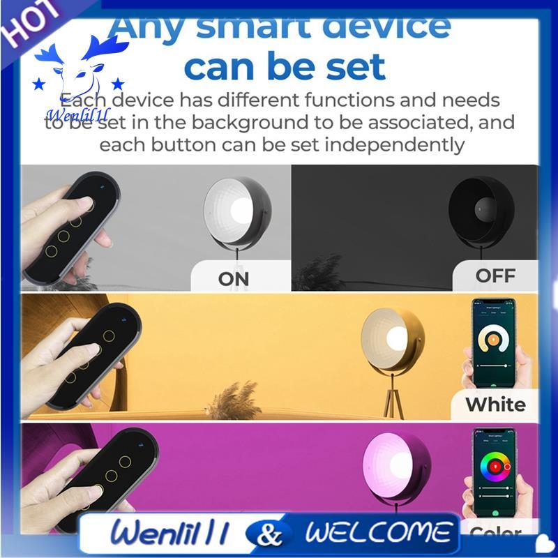 ZigBee Wireless Switch Tuya Smart Home Scene Touching 4 Gang Light Switch App Điều khiển từ xa A