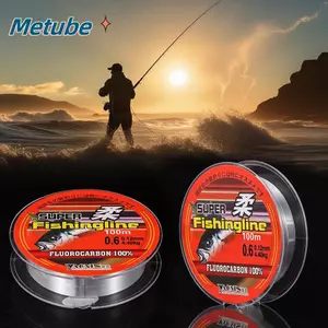 METUBE Fluorocarbon Nylon PA Dây câu chắc chắn bền 100m