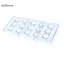 GCDHome 3D Khuôn Socola Polycarbonate Quả Cầu Bóng Thi Bánh Khuôn Socola Nóng