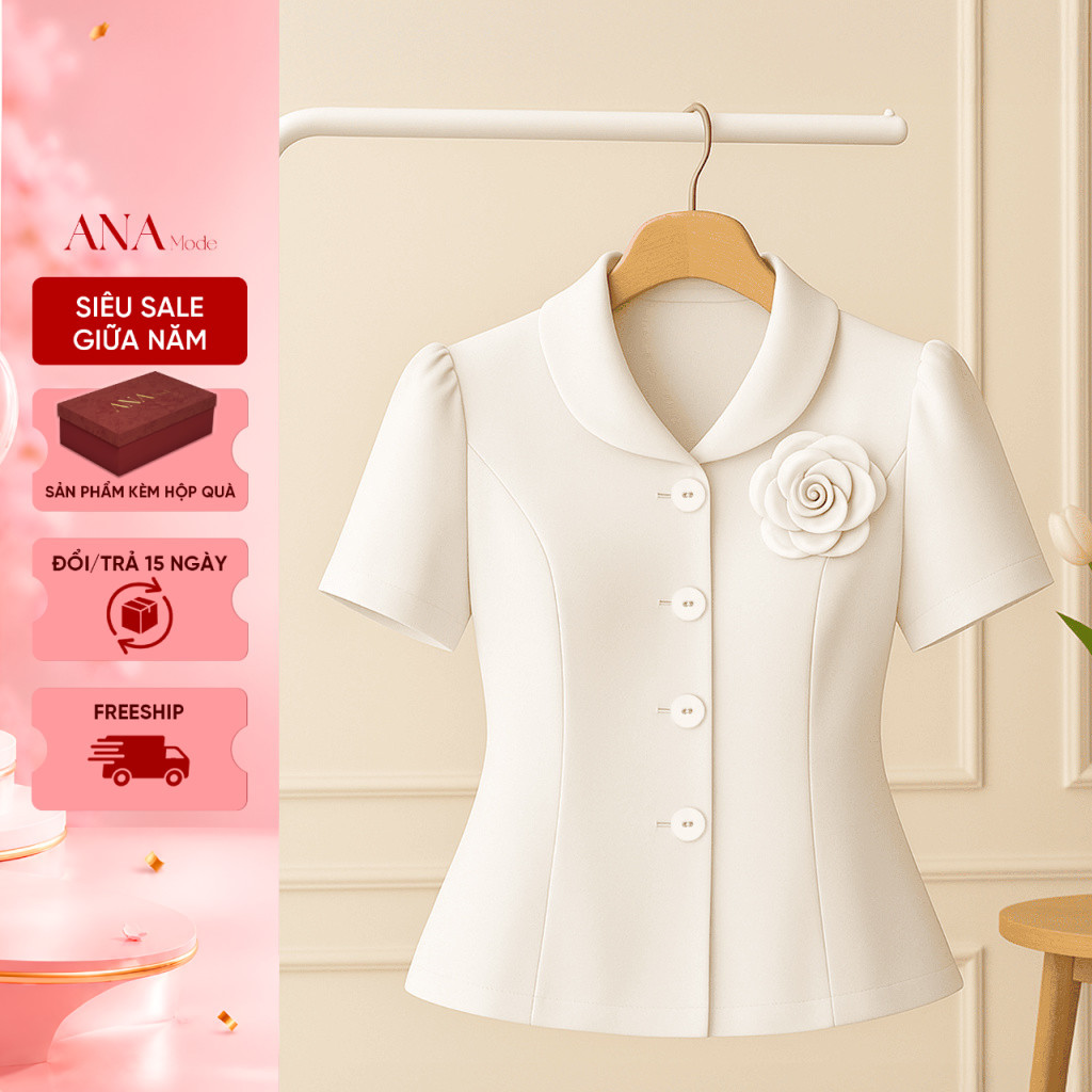Set Quà Tặng Mẹ Ý Nghĩa Thương Hiệu ANA Mode (Áo VHC05 kèm hộp quà)