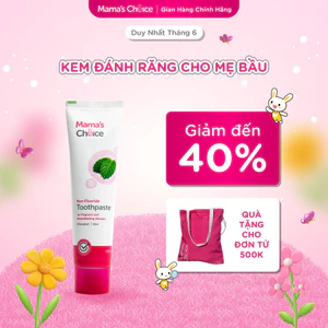 Kem Đánh Răng Mama’s Choice – Không Chứa Fluoride, An Toàn Cho Mẹ Bầu & Cho Con Bú | Đã Đăng Ký BPOM & Chứng Nhận Halal
