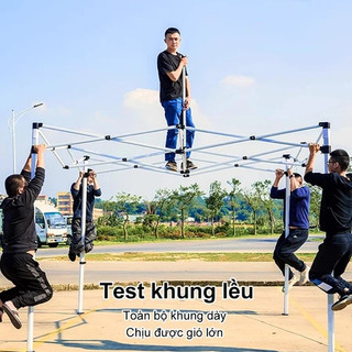 Lều xếp lục giác nâng cấp，khung ống 4.5mm chống gió, bền chắc，Vải bạt 1800D. Chuyên dụng cho gian hàng,hội chợ