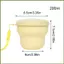 Cốc gấp 200ml Cốc di động Cốc cắm trại có vành thép không gỉ dành cho khách du lịch Du lịch Người cắm trại Hikers kouvn