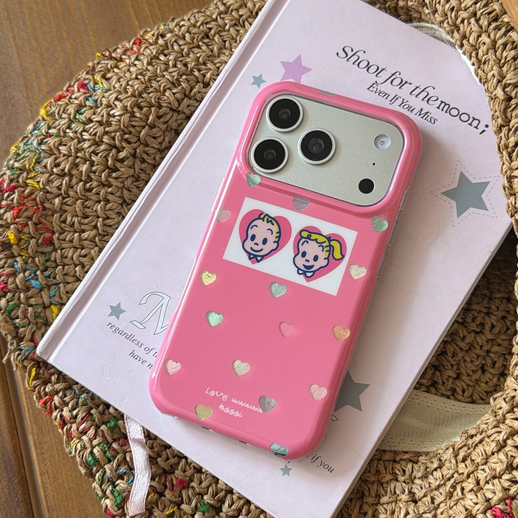 Ốp Điện Thoại Bé Trai Và Bé Gái Dễ Thương Cho IPhone 17 Pro Max 17 16 15 14 13 Ốp Điện Thoại Chống Rơi
