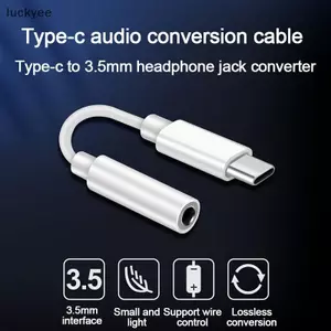 Luckyew Loại C 3.5 Ja Tai Nghe USB C Sang 3.5 Mm AUX Tai Nghe Adapter Cáp Âm Thanh TQ