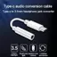 Luckyew Loại C 3.5 Ja Tai Nghe USB C Sang 3.5 Mm AUX Tai Nghe Adapter Cáp Âm Thanh TQ