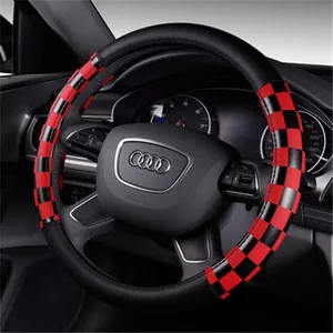Bọc Vô Lăng Ô Tô Bốn Mùa Đa Năng Phong Cách Mới Gạo Cờ Da Volkswagen Bora Jetta Tiida Passat Grip Cover 26.3.22