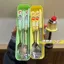 Crayon Shin-Chan Hoạt Hình Thìa Inox Nĩa Đũa Bộ Dễ Thương Ký Túc Xá Sinh Viên Hộ Gia Đình Di Động Bộ Đồ Ăn Ba Miếng 6.7