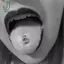 1 Ngón Tay Giữa Cử Chỉ Lưỡi Barbell Stud Xuyên Nhẫn Trang Sức Cơ Thể Punk