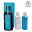Combo Tinh dầu và gội xả Moroccanoil dưỡng phục hồi tóc 100ml + 70mlx2 [ MK ]