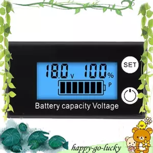 Vôn kế pin DC 8-100V Chỉ báo công suất Đồng hồ đo công suất Lithium LiFePO4 Pin chì 12V 24V 48V Màn hình LCD