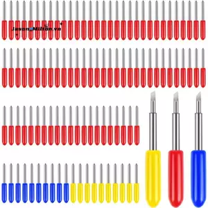 Bộ lưỡi dao thay thế 100 miếng bao gồm 10 chiếc Fine-Point, 80 chiếc tiêu chuẩn, Blaeds và 10 chiếc Lưỡi cắt sâu