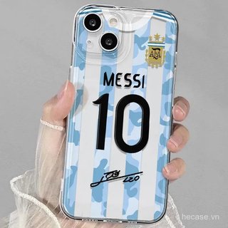 Ốp Điện Thoại Trong Suốt Phong Cách Mới Không 10 Số Sọc Bóng Đá Thích Hợp Cho iPhone 12 13 14 15 Promax 16 17 Promax xr xs 11promax 12promax 13pro 14pro Ốp Chống Sốc Linh Hoạt