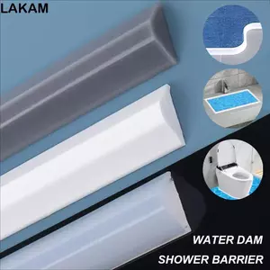 LAKAM Bảo vệ đập nước, Bồn rửa tách khô ướt Ngưỡng vòi hoa sen, Phòng tắm chuyên nghiệp Silicone có thể gập lại rào chắn vòi hoa sen nhà bếp