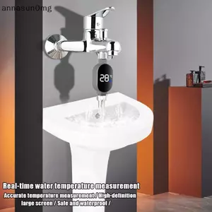 AA Đầu vòi hoa sen Nhiệt kế Phụ kiện vòi hoa sen Hiển thị Đồng hồ đo nhiệt độ nước gia đình VN