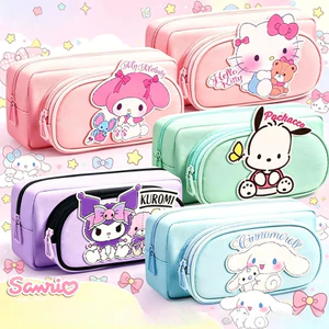 Sanrio Văn Phòng Phẩm Túi Đựng Bút Chì Dung Tích Lớn Kuromi Melody Sinh Viên Hộp Đựng Bút Chì Túi Đựng Nữ Cao Cấp Cảm Giác