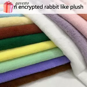 Vải lông thỏ GAVESTO, được mã hóa 50x50cm Lông thỏ giả sang trọng, Vải Polyester dày sang trọng Trang trí đệm