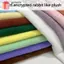 Vải lông thỏ GAVESTO, được mã hóa 50x50cm Lông thỏ giả sang trọng, Vải Polyester dày sang trọng Trang trí đệm