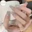 Hodou 1 Hộp 3D Mini Trái Tim Tròn Ngôi Sao Móng Tay Nghệ Thuật Quyến Rũ Kim Sa Lấp Lánh Móng Tay Nghệ Thuật Mảnh Bạc Sáng Bóng Quyến Rũ Phụ Kiện VN