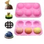 Moldes De Cozimento De Silicone De Cozinha 6 Buracos Meia Bola Esfera Molde Chocolate Redondo Semi Bolo Para Sobremesa D