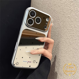 Ốp Lưng Tương Thích Cho iPhone 17 15 16 11 13 12 14 Pro Max XR X XS Max 17 Air 14 Plus Thời Trang Đơn Giản Toàn Màn Hình Ngôi Sao Màu Trơn Gương Tức Thì