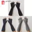 Găng tay nửa ngón GAVESTO dành cho nữ Cô gái dệt kim ấm tay màu đen nguyên chất