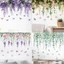 {WELV}Butterfly Floral Wall Sticker 2 pcs Set for Living Room For Bedroom Office Decor