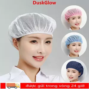 Mũ Đầu Bếp DUSKGLOW, Mũ Làm Việc Vệ Sinh Lưới, Phụ Kiện Nấu Ăn Lưới Tóc Thoáng Khí Nấu Ăn Mũ Vệ Sinh Ăn Uống