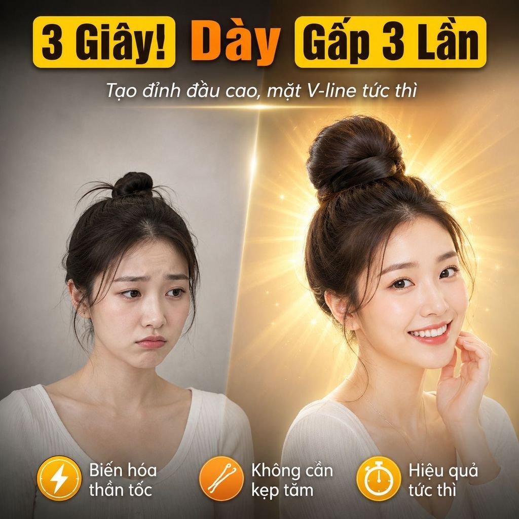 🔥【Giao hàng trong vòng 24 giờ】Băng đô tổ chim | Búi tóc tạo độ phồng | Kẹp tóc | Tóc giả búi tổ chim | Búi tóc
