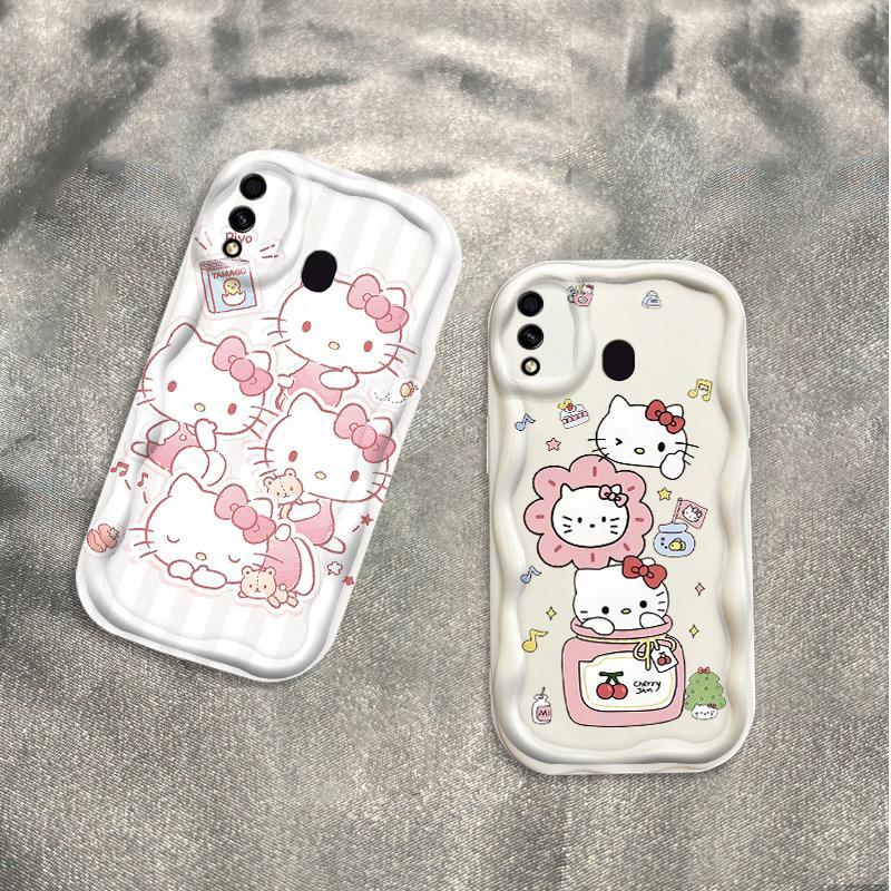 Thích hợp cho Samsung A20 A30 Phụ kiện 3D TPU mềm Vỏ điện thoại chống sốc cho mèo Kitty