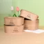 Cắm Trại Dày Mang Đi Dã Ngoại Bát Giấy Kraft Có Bao Bì Cơm Vuông Bento Giấy Dùng Một Lần Hộp Dã Ngoại Bát Salad JPLQ