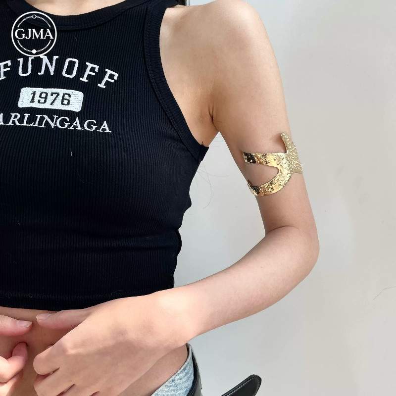 Vòng Bắp Tay Kim Loại Sao Biển Bất Quy Tắc Phong Cách Punk Hoài Cổ Mùa Hè Phụ Kiện Nữ