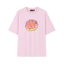 Áo thun ngắn tay cổ tròn in họa tiết bánh rán Cotton giản dị cho nam và nữ Áo thun cổ tròn 0612