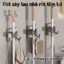 KẸP GIỮ CHỔI DÁN TƯỜNG INOX, MÓC TREO CÂY LAU NHÀ, CHỐNG GỈ BỀN ĐẸP, Phụ Kiện Gia Đình Tiện Lợi Dễ Sử Dụng