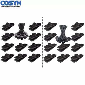 <cosyh>Durable Tarp Clips 20 Pack for All Your Outdoor Cover Needs Against Strong Winds