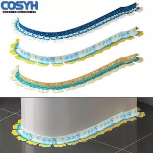 <cosyh>Wear Resistant PVC Sealing Strip for Toilets Easy Maintenance Kitchen Bath 1 5m