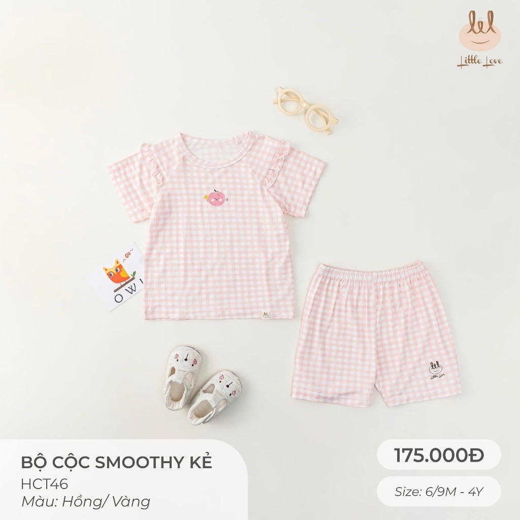 BỘ CỘC SỢI TRE KHÁNG KHUẨN VẢI KẺ [ SIÊU MỀM, MÁT, MỊN CO DÃN VÀ THẤM HÚT ] SZ CHO BÉ TỪ 6M -4Y (HCT46)
