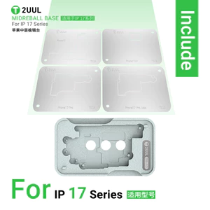 2UUL BH40 CPU Trung Lớp Reballing Stencil Kit cho IPHONE 17 Air 17P 17PM Mainboard IC CHIP Lớp Hàn Dụng Cụ Sửa Chữa