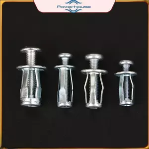 ĐIỆN 10 Bộ M4 / M5 / M6 Ja Nuts Vít Kim Loại Ô Tô Cánh Hoa Hạt Có Vít Cho Rỗng Tường Sắt Da.