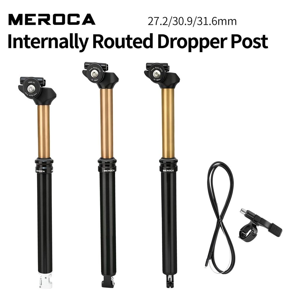 MEROCA Dây Xe Đạp Điều Khiển Nhỏ Giọt Seatpost 27.2mm / 30.9mm / 31.6mm Đen Vàng Hợp Kim Nhôm Xe Đạp Leo Núi Ghế Bài