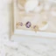 Nhẫn nữ đa năng khí chất thời trang màu tím zircon hoa