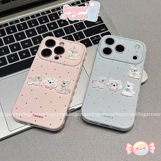 Ốp Lưng Cho Oppo A3 A5i A3X A38 A60 A18 A15 A35 A16 A7 A31 A58 A57 A77 A54 A17 Bìa mềm búp bê Happy Puppy 3D