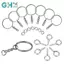 GHX 150 Chiếc Móc Khóa Có Dây Xích Chia Nhảy Nhẫn Có Vít Mắt Móc Khóa DIY VN