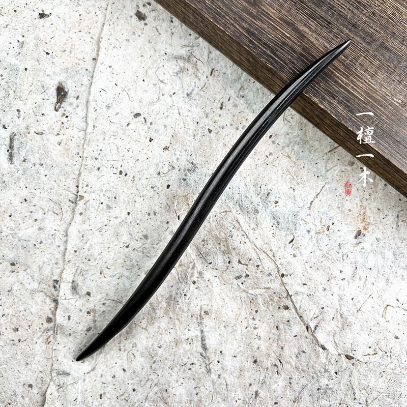 WHX Kẹp tóc gỗ đàn hương phong cách Trung Hoa mới, dài 21cm, phụ kiện tóc cổ điển, phù hợp sử dụng hàng ngày